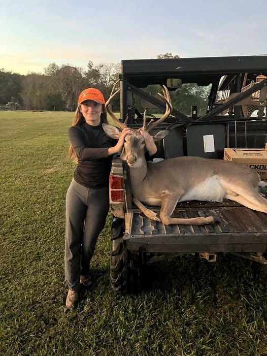 Cait Dees came from Texas to take home a nice Bama buck.